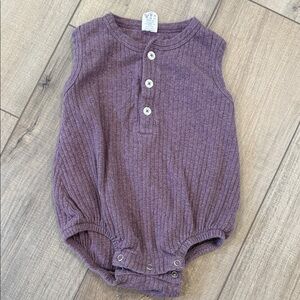 Kate Quinn Lavender Sleeveless Baby Romper